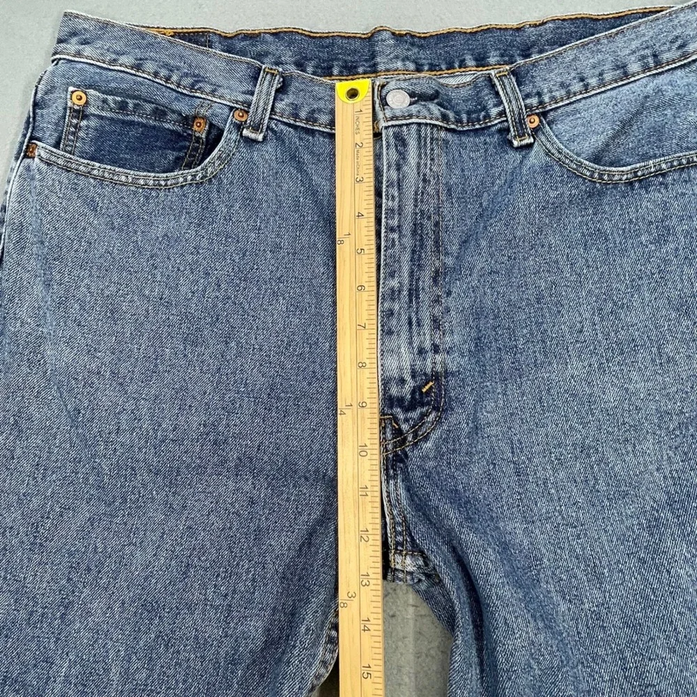 Levi's Blue 550 Relaxed Fit Tapered Leg Denim Jeans Mens 38x31